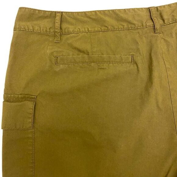 Eddie‎ Bauer Army Green Cargo Trail Flat Front Shorts Size 18 - Picture 9 of 16